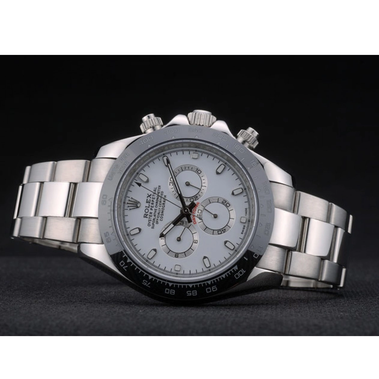 Good Copy Rolex Watches Strap Daytona Tachymeter 80249 Rolex Stainless Black Dial Ceramic White Steep 0625